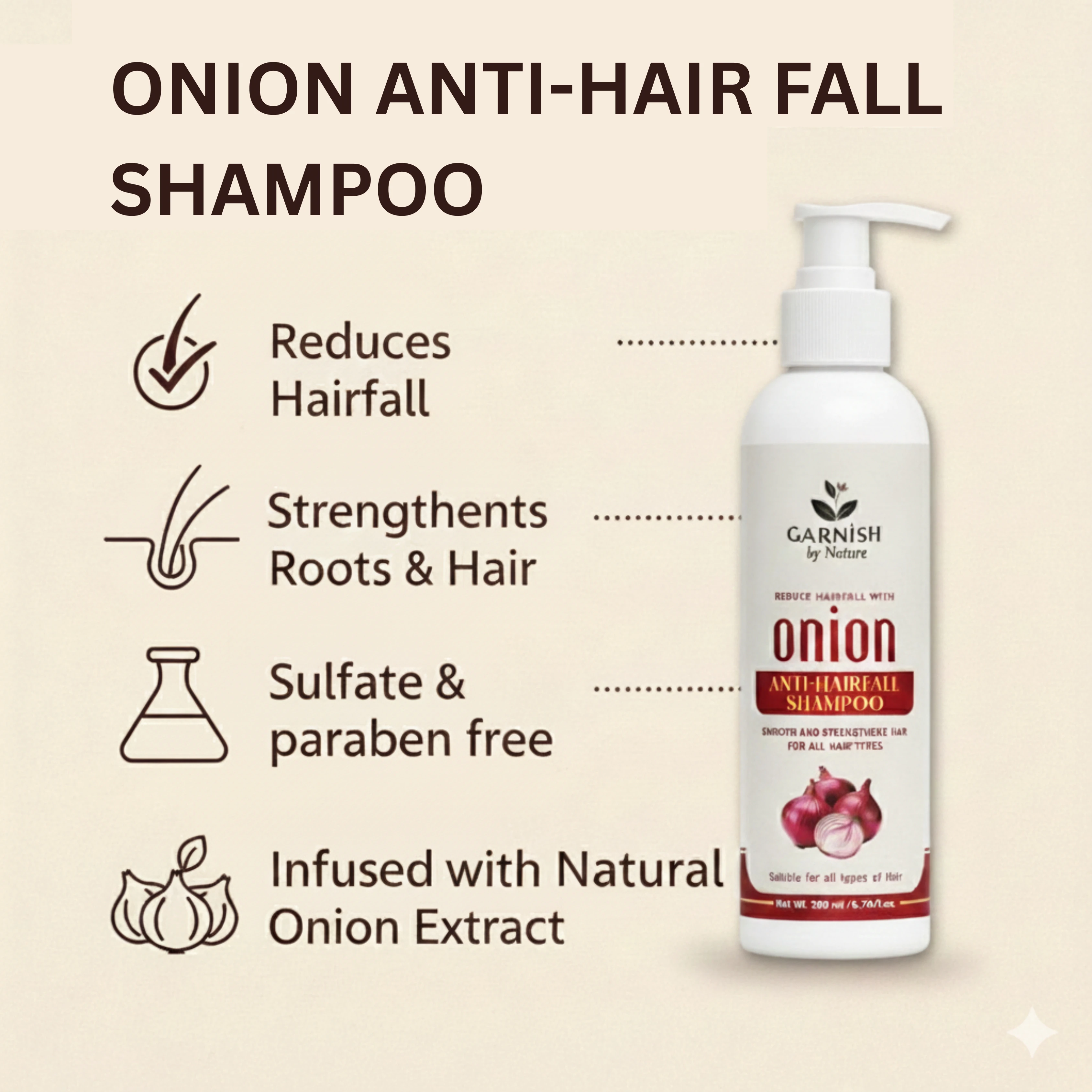 Onion Anti-Hairfall Shampoo